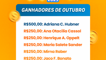 SHOW DE PRMIOS 2025  SORTEIO DE OUTUBRO