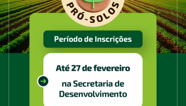 NOVA DATA DE INSCRI��ES PARA O PR�-SOLOS